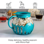 Micro Pop Microwave Popcorn Popper With Temperature Safe Glass