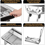 Barbecue Charcoal Grill Stainless Steel Portable Bbq