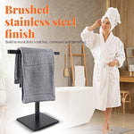 T-Shape Stainless Steel Hand Towel Holder for Bathroom