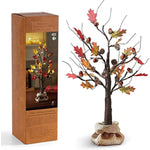 24 Inch Thanksgiving Lighted Oak Maple Tree Fall Decorations for Home,