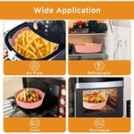 2 Pack Reusable Airfryer Basket Tray Accessories