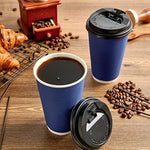 80 Pack Three Layer Insulated Coffee Cups With Lid And Straws For Parties Picnic And Travel