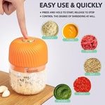 Electric-Food-Chopper-Glass-Bowl-for-Meat,-Vegetables,-Onions-&-Garlic