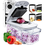 Multi-Blade-French-Fry-Cutter-&-Veggie-Dicer-With-Catch-Tray,-Fingerguard-And-More-Kitchen-Gadgets