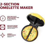 Non Stick Omelet Frittata Maker Makes 2 Individual Portions Quick Easy