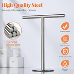 T-Shape Stainless Steel Hand Towel Holder for Bathroom