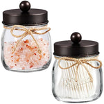 Mason Jar Decor Bathroom Vanity Storage Organizer Canister