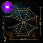 Halloween Decorations 6.6Ft Diameter 208 LED Halloween Lights with 8 Modes