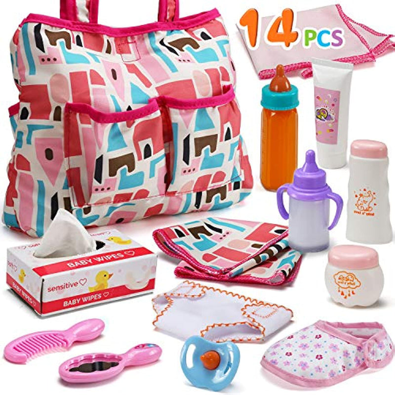 Baby Doll Feeding And Caring Set 14 Pack