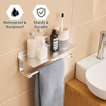 Hand Towel Holder With Shelf for Bathroom