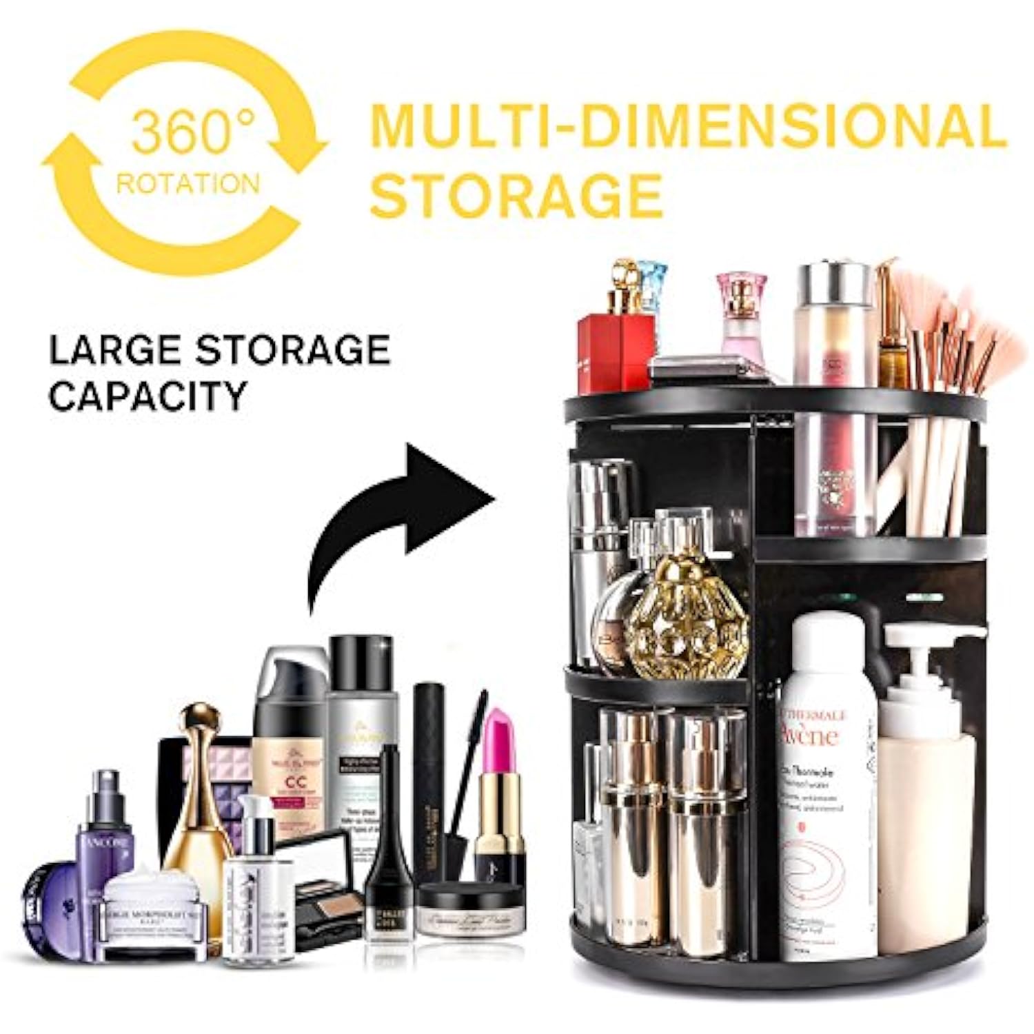 DIY Detachable Spinning Cosmetic Makeup Caddy Storage – BlessMyBucket