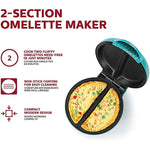 Non Stick Omelet Frittata Maker Makes 2 Individual Portions Quick Easy