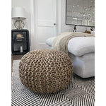 Traditional Cord Boho Pouffe For The Living Room