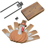 Wooden Indoor Tabletop Turkey Decor for Thanksgiving