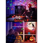 DIY 3D Lighted Bats Stickers for Halloween Wall Decor