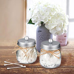 Mason Jar Decor Bathroom Vanity Storage Organizer Canister