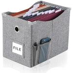 Metal Sliding Rail For Letter Size File Storage Box with Extra Pocket Storage