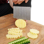 Crinkle Potato Cutter With Upgraded Stainless Steel Blade