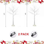 96 LED Birch Tree Lights for Outdoor Thanksgiving Decorations