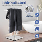 T-Shape Stainless Steel Hand Towel Holder for Bathroom