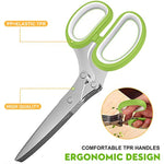 Herb Cutter Shears With 5 Blades And Cove