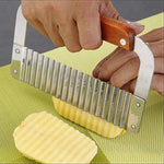 Crinkle Potato Cutter With Upgraded Stainless Steel Blade