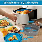 2 Pack Reusable Airfryer Basket Tray Accessories