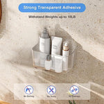 Plastic Wall Mount Organizer With Self Adhesive Tape