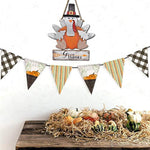 Wooden Indoor Tabletop Turkey Decor for Thanksgiving