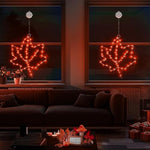 2 Pack Thanksgiving Window Lights with Suction Cups