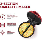 Non Stick Omelet Frittata Maker Teal Stainless Steel Makes 2 Individual Portions Quick Easy