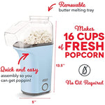 Hot Air Popcorn Popper Maker With Measuring Cup