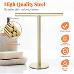 T-Shape Stainless Steel Hand Towel Holder for Bathroom