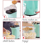 Hot Air Popcorn Popper Maker With Measuring Cup