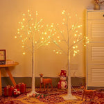 96 LED Birch Tree Lights for Outdoor Thanksgiving Decorations