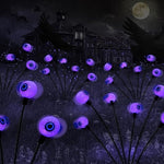 2PACK Scary Eyeballs Solar Garden Lights Halloween Decorations Outdoor