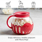 Micro Pop Microwave Popcorn Popper With Temperature Safe Glass