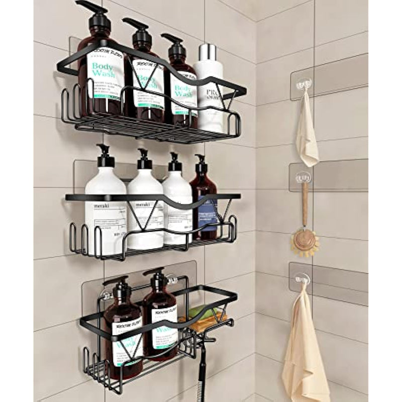 Pack Bathroom Corner Shelf, Self Adhesive Shower Organizer Rustproof  Stainless Steel For Kitchen And Bathroom Accessories - Includes 4 Adhesive  Sticke