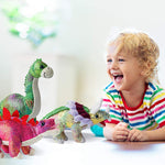 Soft 4 Multicolor Plushie Dinosaur Stuffed Toys