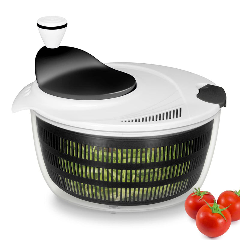 Large Salad Spinner with Drain, Bowl, and Colander