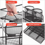 Mesh Desk File Organizer with Handle