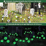 2PACK Scary Eyeballs Solar Garden Lights Halloween Decorations Outdoor