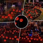 2PACK Scary Eyeballs Solar Garden Lights Halloween Decorations Outdoor