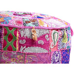 Ethnic Embroidered Pouf Cover