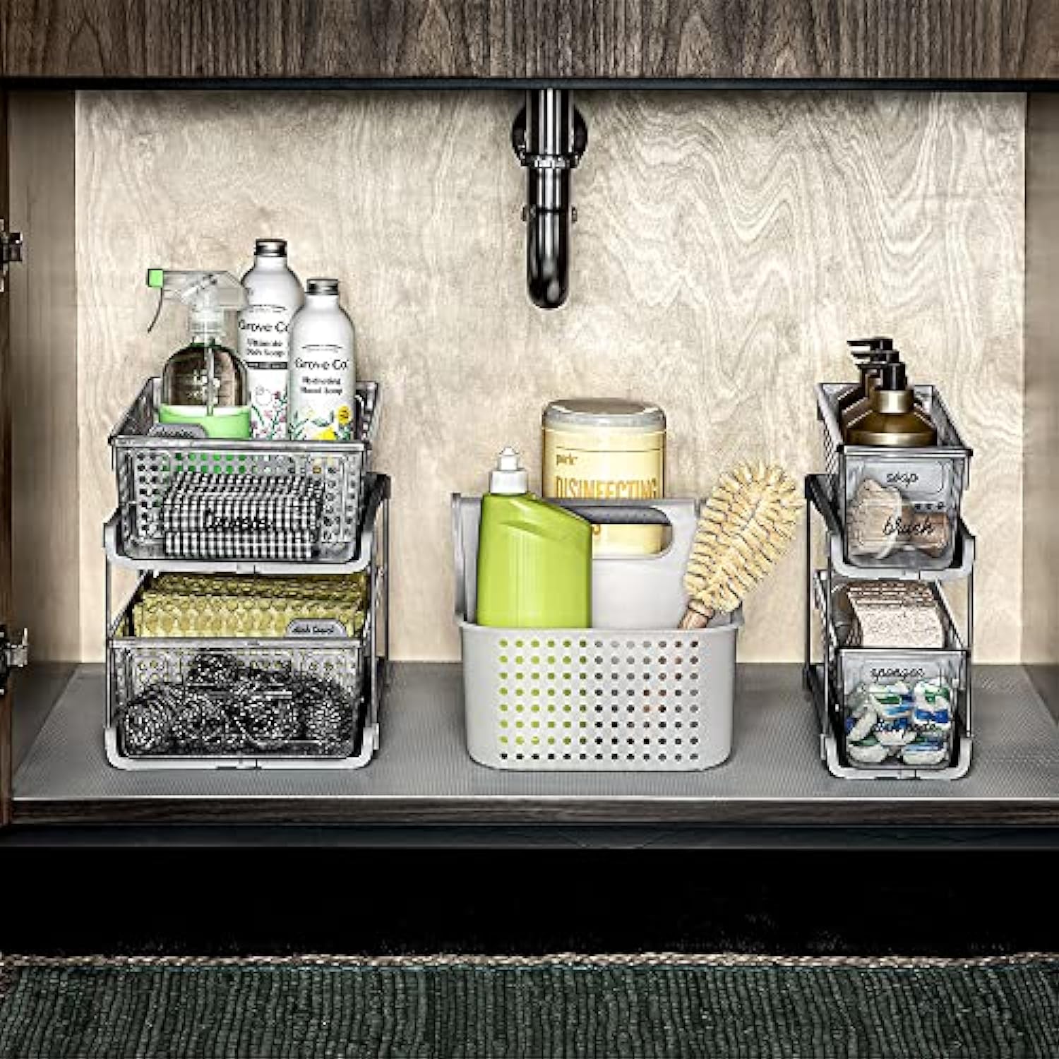 Multipurpose Organizer with Divided Slide-Out Storage Bins for Bathroo –  BlessMyBucket