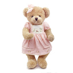 Oitscute Big Baby Teddy Bear With Cloth Cute Stuffed Soft Toy 25 Pink Brown