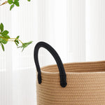 Tall Woven Rope Storage Basket For Dirty Clothesblankets Toys