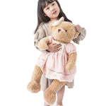 Oitscute Big Baby Teddy Bear With Cloth Cute Stuffed Soft Toy 25 Pink Brown