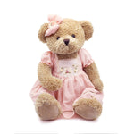 Oitscute Big Baby Teddy Bear With Cloth Cute Stuffed Soft Toy 25 Pink Brown