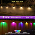 Solar Fence Lights Warm White